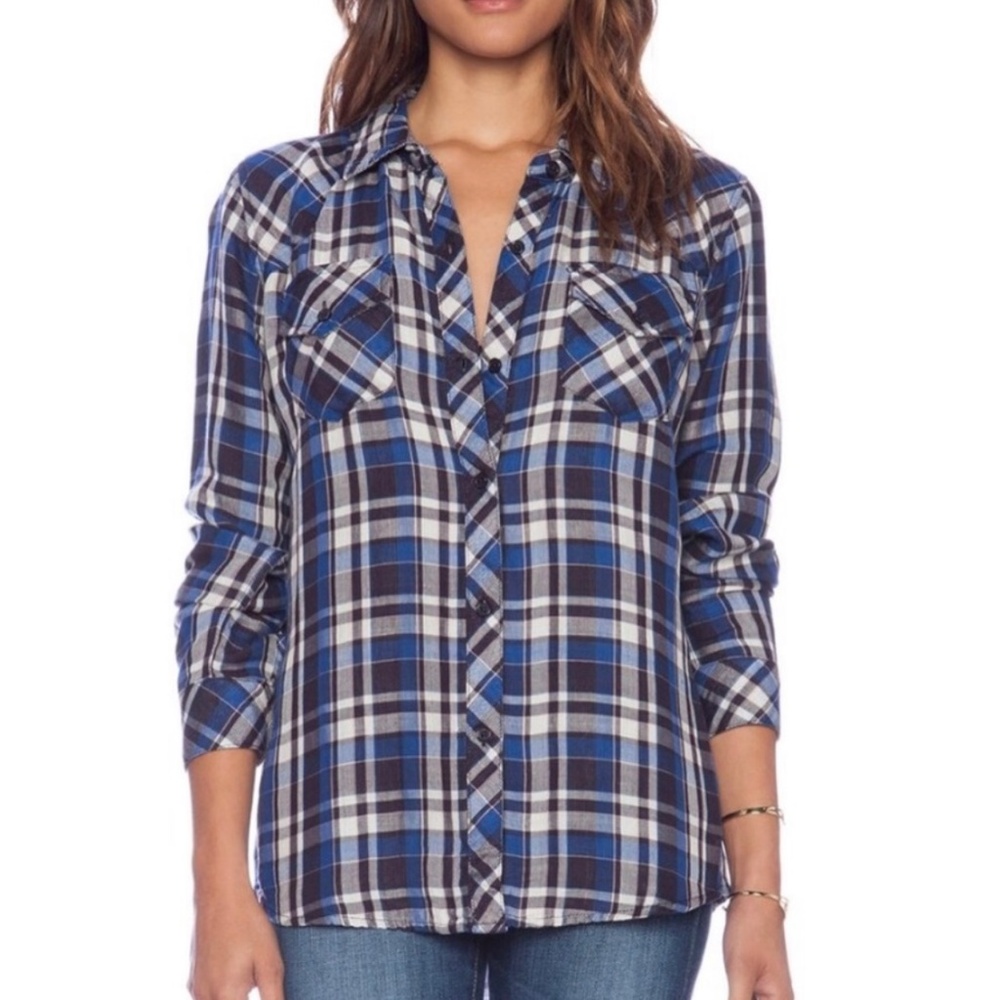 Rails Plaid Shirt Button Down Long Sleeves Cottagecore